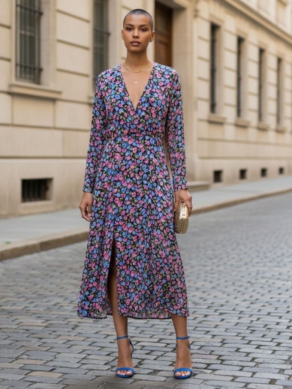 Zara- Floral Long Sleeve Dress